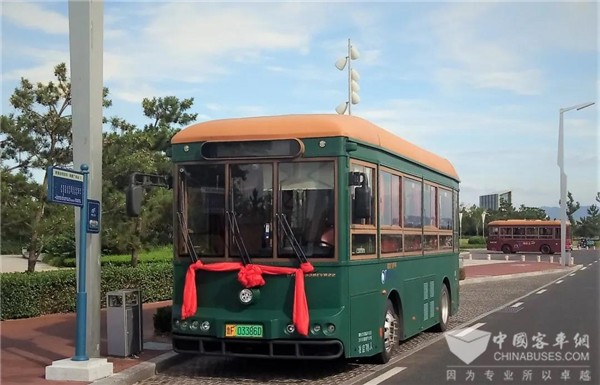 美車襯美景 銀隆新能源仿古鐺鐺車入駐煙臺(圖5) 美車襯美景 銀隆新能源仿古鐺鐺車入駐煙臺(圖5)