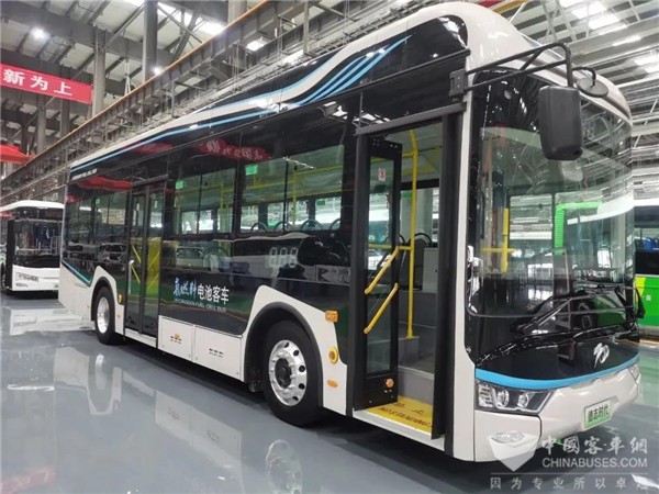 加氫10分鐘 續(xù)航320公里 山西德志時(shí)代自主研發(fā)首批氫燃料電池客車下線(圖1) 加氫10分鐘 續(xù)航320公里 山西德志時(shí)代自主研發(fā)首批氫燃料電池客車下線(圖1)