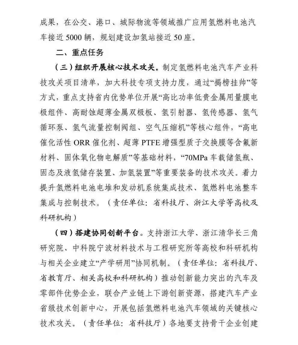 氫車5000輛,氫站50座:浙江加快培育氫車發展實施方案意見(圖3) 氫車5000輛,氫站50座:浙江加快培育氫車發展實施方案意見(圖3)