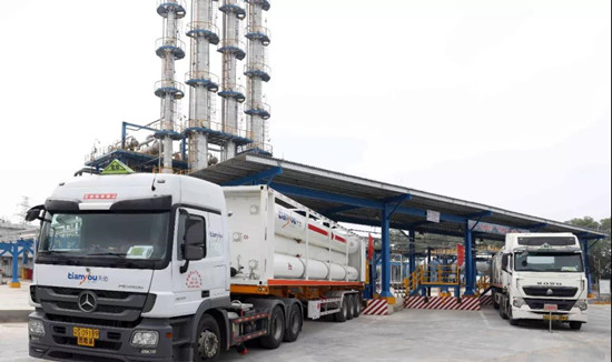 安全運行一周年 廣州石化氫燃料電池供氫中心累計供應(yīng)高純氫206噸(圖1) 安全運行一周年 廣州石化氫燃料電池供氫中心累計供應(yīng)高純氫206噸(圖1)