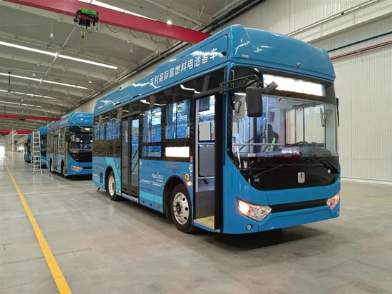 湖州首批4輛氫燃料電池公交車下線(圖2) 湖州首批4輛氫燃料電池公交車下線(圖2)