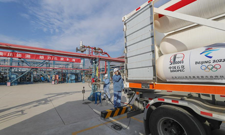 中國石化“氫”情服務冬奧 累計服務冬奧車輛9000余車次(圖1)